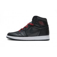 Air Jordan 1 Retro High OG Black Satin Gym Red