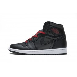 Air Jordan 1 Retro High OG Black Satin Gym Red