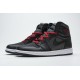 Air Jordan 1 Retro High OG Black Satin Gym Red