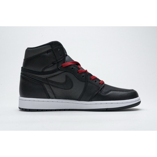 Air Jordan 1 Retro High OG Black Satin Gym Red