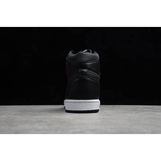 Jordan 1 Retro High Black Gym Red 555088-060 Basketball Shoes