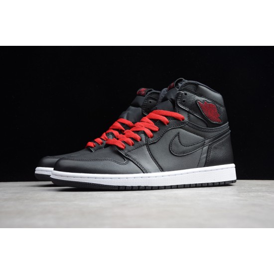 Jordan 1 Retro High Black Gym Red 555088-060 Basketball Shoes