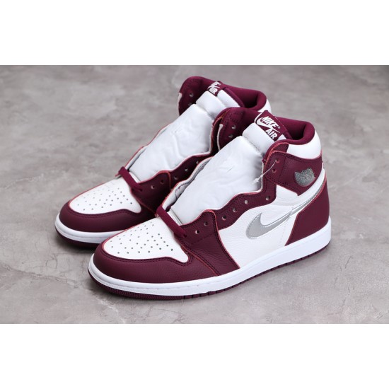 Jordan 1 Retro High Bordeaux 555088-611 Basketball Shoes
