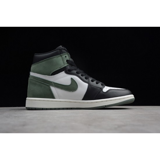 Jordan 1 Retro High Clay Green 555088-135 Basketball Shoes