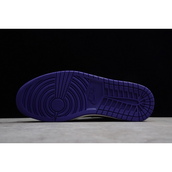 Jordan 1 Retro High Court Purple 555088-501 Basketball Shoes
