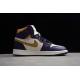 Jordan 1 Retro High Court Purple CD6578-507 Basketball Shoes