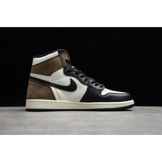 Jordan 1 Retro High Dark Mocha 555088-105 Basketball Shoes