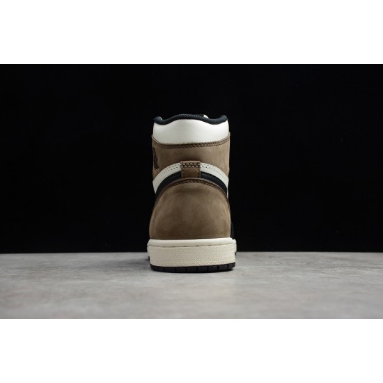 Jordan 1 Retro High Dark Mocha 555088-105 Basketball Shoes