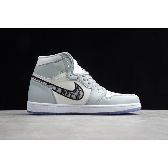 Jordan 1 Retro High Dior X 553668-999 Basketball Shoes