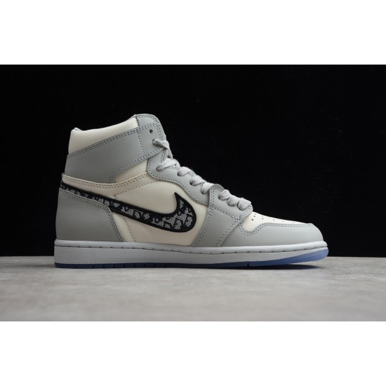 Jordan 1 Retro High Dior X CN8607-002 Basketball Shoes