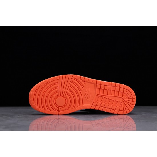 Jordan 1 Retro High Electro Orange 555088-180 Basketball Shoes