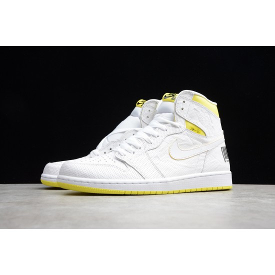 Jordan 1 Retro High First Class Flight 555088-170 Basketball Shoes