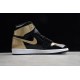 Jordan 1 Retro High Gold Toe 861428-007 Basketball Shoes