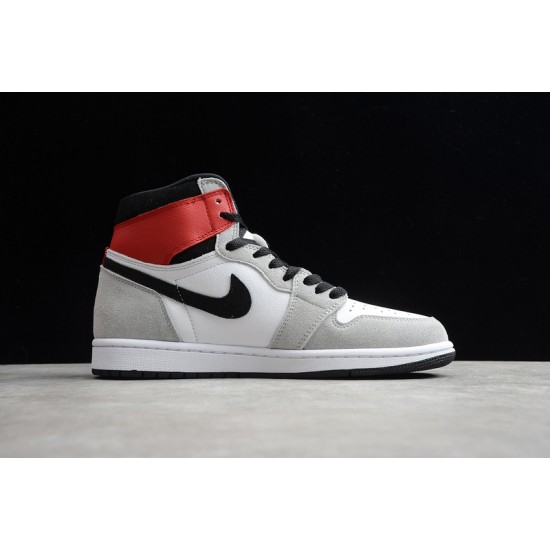 Jordan 1 Retro High Light Smoke Grey 555088-126 Basketball Shoes