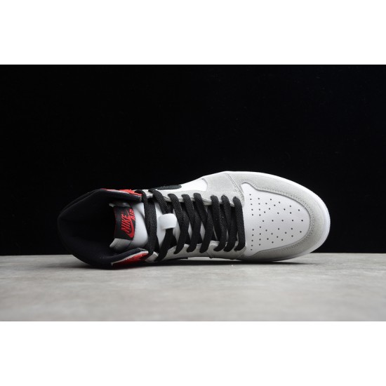 Jordan 1 Retro High Light Smoke Grey 555088-126 Basketball Shoes