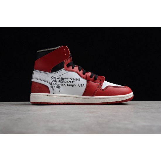 Jordan 1 Retro High Off-White X AA3837-101 Basketball Shoes