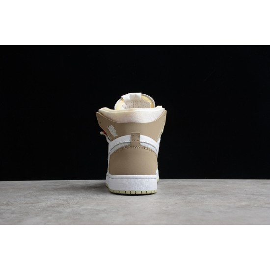 Jordan 1 Retro High Olive Aura CT0979-102 Basketball Shoes