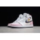 Jordan 1 Retro High Pink White 555088-688 Basketball Shoes