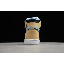 Jordan 1 Retro High Psychic Blue Sesame CT0979-400 Basketball Shoes