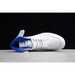 Jordan 1 Retro High Racer Blue CK6637-104 Basketball Shoes Gray