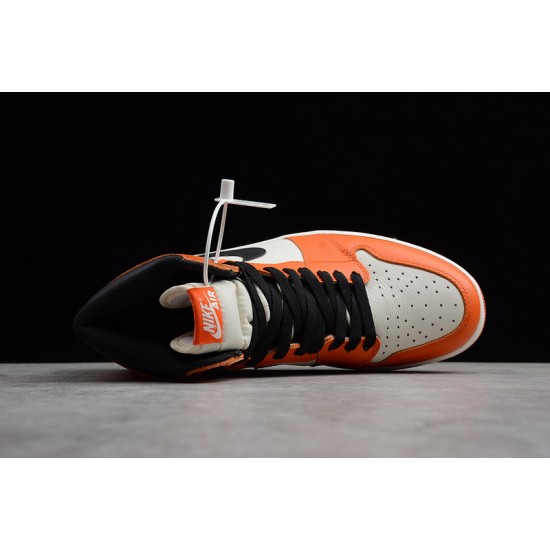 Jordan 1 Retro High Shattered Backboard Away 555088-113  Basketball Shoes
