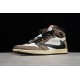 Jordan 1 Retro High Travis Scott X Cactus Jack CD4487-100 Basketball Shoes