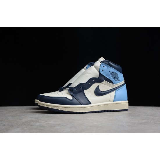Jordan 1 Retro High UNC 555088-140 Basketball Shoes Blue