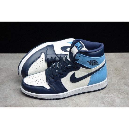 Jordan 1 Retro High UNC 555088-140 Basketball Shoes Blue