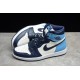 Jordan 1 Retro High UNC 555088-140 Basketball Shoes Blue