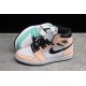 Jordan 1 Retro High White And Pink 555441-889 Basketball Shoes