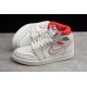 Jordan 1 Retro High White Red 555068-160 Basketball Shoes
