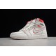 Jordan 1 Retro High White Red 555068-160 Basketball Shoes