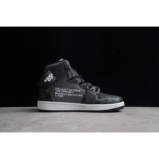 Jordan 1 Retro High X Off Whit X LV AQ081 Basketball Shoes