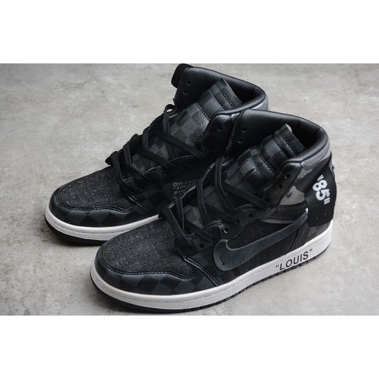 Jordan 1 Retro High X Off Whit X LV AQ081 Basketball Shoes