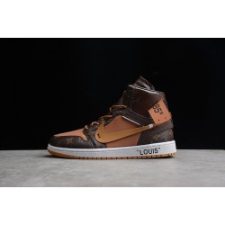 Jordan 1 Retro High X Off Whit X LV AQ0818-158 Basketball Shoes