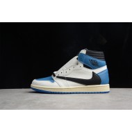 Jordan 1 Retro High X Travis Scott Military Blue DH3227-105 Basketball Shoes