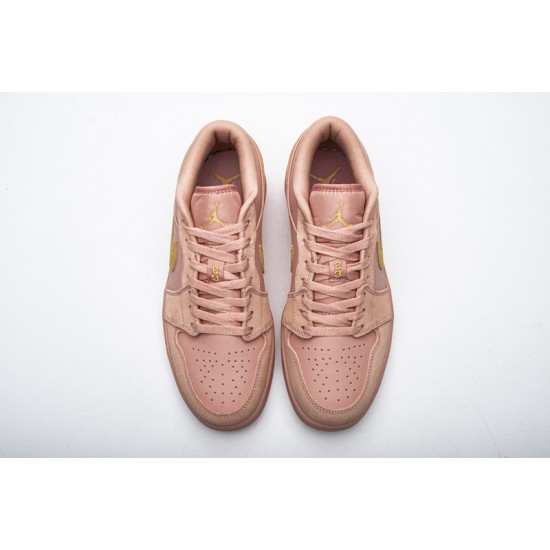 Men Air Jordan 1 Low Coral Stardust