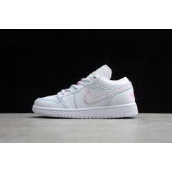Jordan 1 Retro Low Aurora Green 554723101 Basketball Shoes Women
