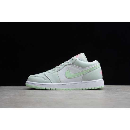 Jordan 1 Retro Low Barely Grey Spruce 554723051 Basketball Shoes Women