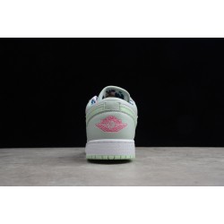 Jordan 1 Retro Low Barely Grey Spruce 554723051 Basketball Shoes Women
