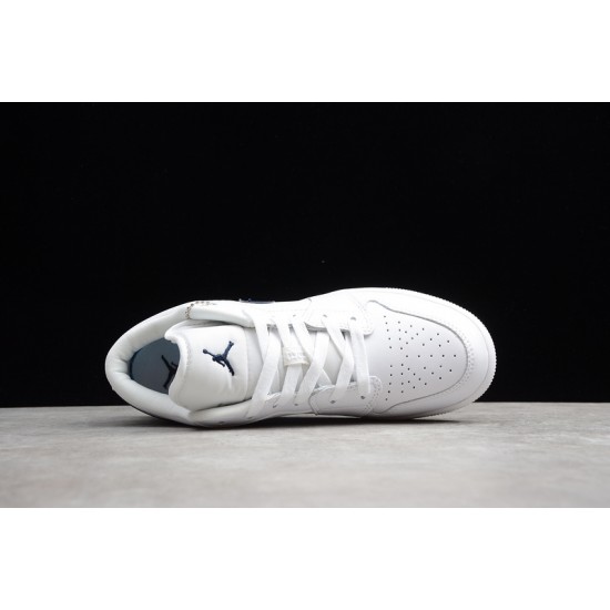 Jordan 1 Retro Low Black White 553560114 Basketball Shoes Unisex