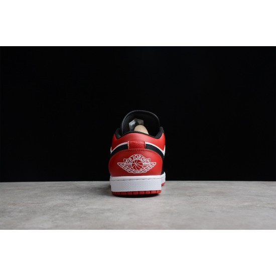 Jordan 1 Retro Low Bred Toe 553558612 Basketball Shoes