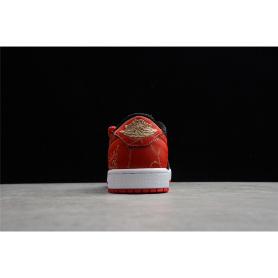 Jordan 1 Retro Low Chinese New Year DD2233001 Basketball Shoes