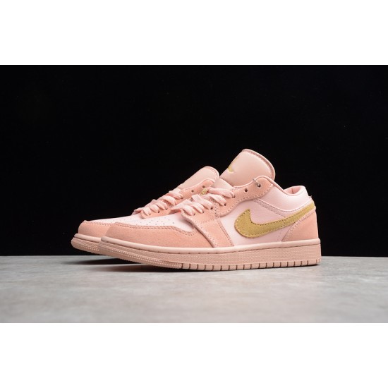 Jordan 1 Retro Low Coral Stardust CJ9216676 Basketball Shoes Women