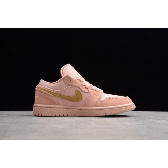 Jordan 1 Retro Low Coral Stardust CJ9216676 Basketball Shoes Women