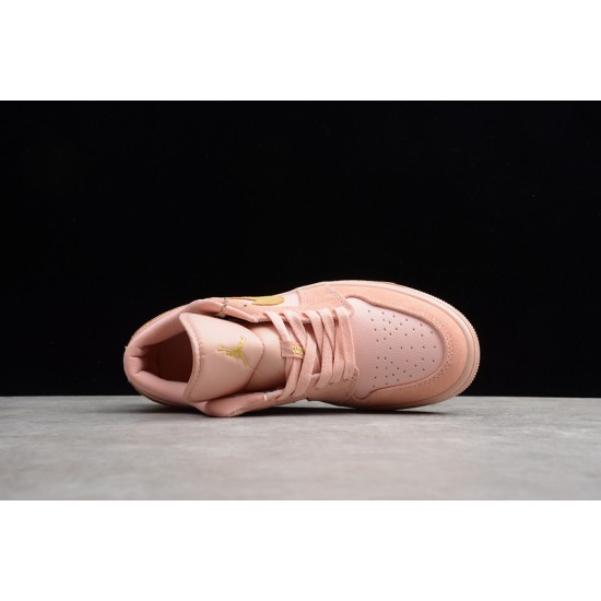 Jordan 1 Retro Low Coral Stardust CJ9216676 Basketball Shoes Women