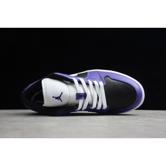 Jordan 1 Retro Low Court Purple 553558501 Basketball Shoes Unisex
