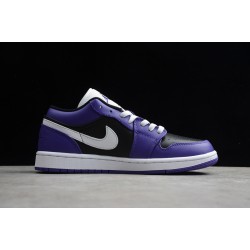 Jordan 1 Retro Low Court Purple 553558501 Basketball Shoes Unisex