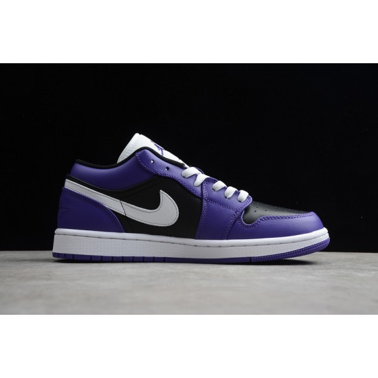 Jordan 1 Retro Low Court Purple 553558501 Basketball Shoes Unisex