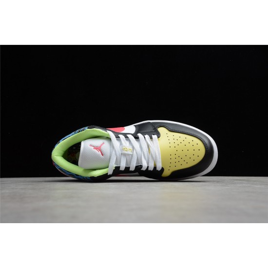 Jordan 1 Retro Low Funky Patterns DH5927006 Basketball Shoes